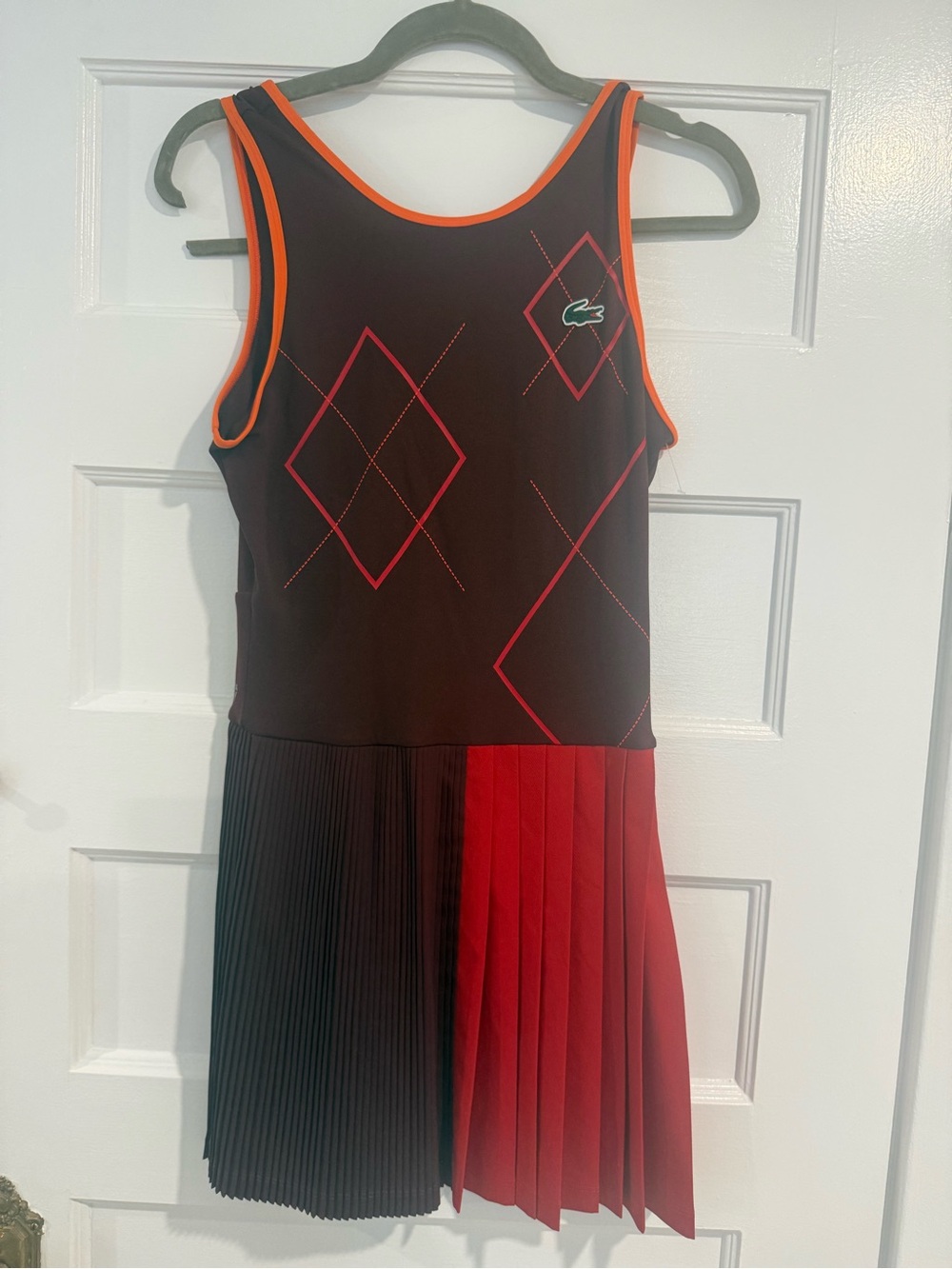 Vintage Lacoste Sleeveless Pleated Dress